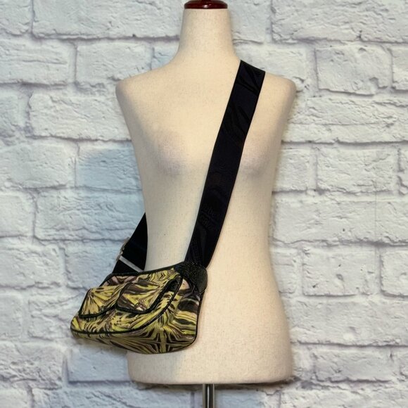 Roberto Cavalli Freedom Marble Print Crossbody Bag - Picture 1 of 9